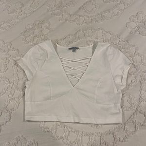 White Crop Top